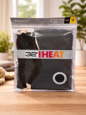 32 Degrees Heat Women’s Black Base Layer Pants Size S NWT